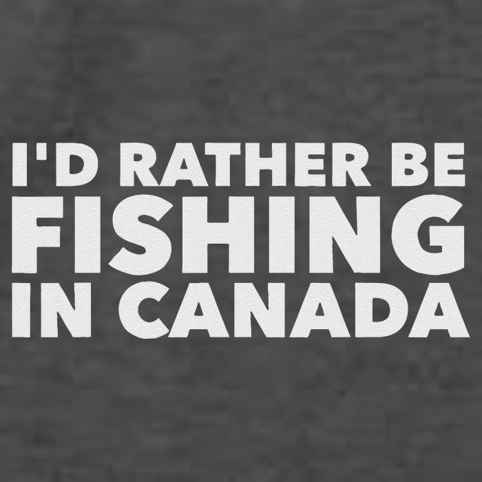 I'd Rather Be Fishing In Canada Funny Canadian Fisherman Vector Backpack