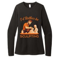 ID Rather Be Sculpting Ceramic Artist Sculptor Pottery Womens CVC Long Sleeve Shirt