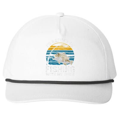 ID Rather Be Fishing With My Uncle Snapback Five-Panel Rope Hat