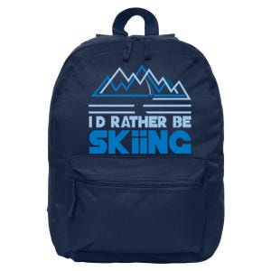 I'd Rather Be Skiing 16 in Basic Backpack