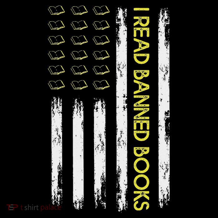I Read Banned Books Retro Usa Flag Reading Librarian Reader Cooling Performance Crew T-Shirt