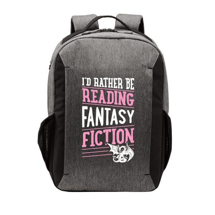 Id Rather Be Reading Fantasy Fiction Gift Vector Backpack