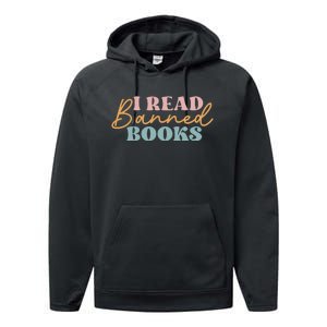 I Read Banned Books Performance Fleece Hoodie