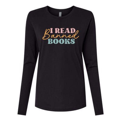 I Read Banned Books Womens Cotton Relaxed Long Sleeve T-Shirt