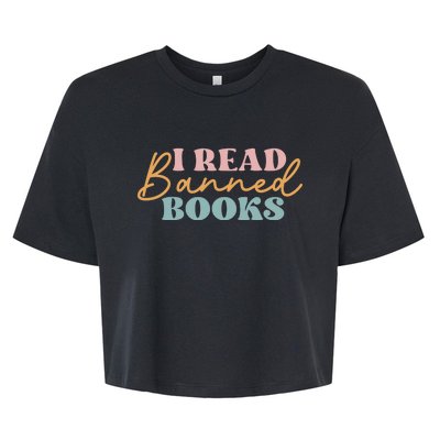 I Read Banned Books Bella+Canvas Jersey Crop Tee