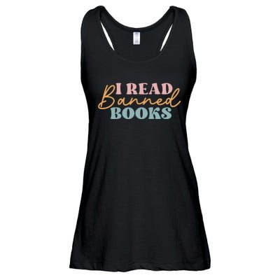 I Read Banned Books Ladies Essential Flowy Tank