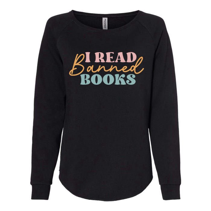 I Read Banned Books Womens California Wash Sweatshirt