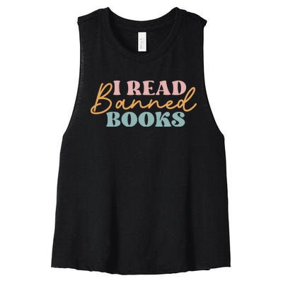 I Read Banned Books Women's Racerback Cropped Tank