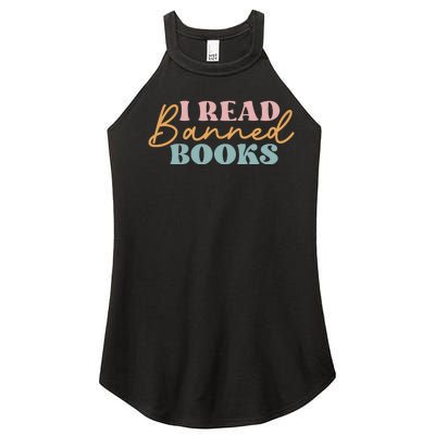 I Read Banned Books Women’s Perfect Tri Rocker Tank