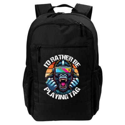 ID Rather Be Playing Tag Gorilla Monke Tag Gorilla Vr Gamer Backpack
