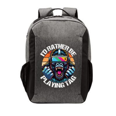 ID Rather Be Playing Tag Gorilla Monke Tag Gorilla Vr Gamer Vector Backpack