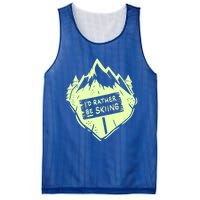 Id Rather Be Skiing Ski Hobbyist Gift Mesh Reversible Basketball Jersey Tank