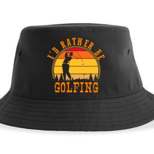 ID Rather Be Golfing Sustainable Bucket Hat