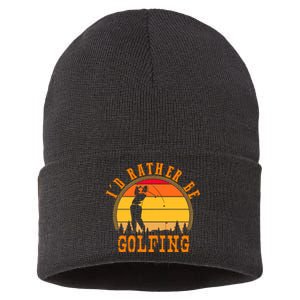 ID Rather Be Golfing Sustainable Knit Beanie