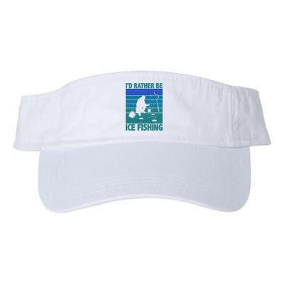 I'd Rather Be Ice Fishing Hobby Retro Gift Visor