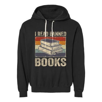 I Read Banned Books Week Librarian Freedom Reader Nerd Garment-Dyed Fleece Hoodie