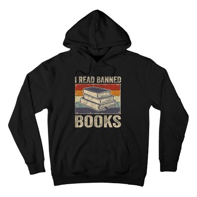 I Read Banned Books Week Librarian Freedom Reader Nerd Hoodie