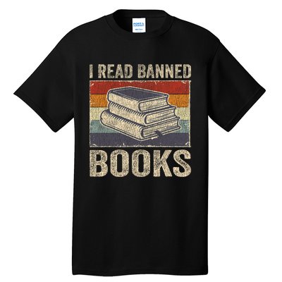 I Read Banned Books Week Librarian Freedom Reader Nerd Tall T-Shirt