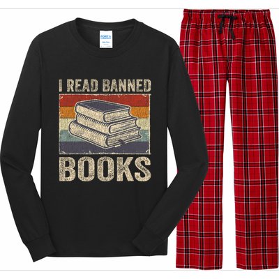 I Read Banned Books Week Librarian Freedom Reader Nerd Long Sleeve Pajama Set