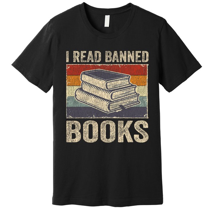 I Read Banned Books Week Librarian Freedom Reader Nerd Premium T-Shirt