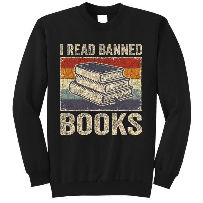 I Read Banned Books Week Librarian Freedom Reader Nerd Tall Sweatshirt