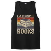 I Read Banned Books Week Librarian Freedom Reader Nerd PosiCharge Competitor Tank