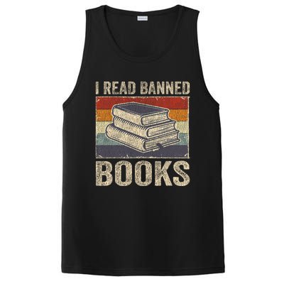 I Read Banned Books Week Librarian Freedom Reader Nerd PosiCharge Competitor Tank