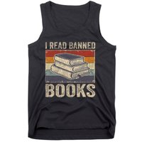 I Read Banned Books Week Librarian Freedom Reader Nerd Tank Top