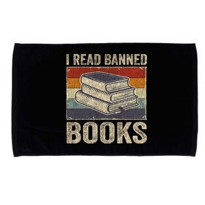 I Read Banned Books Week Librarian Freedom Reader Nerd Microfiber Hand Towel