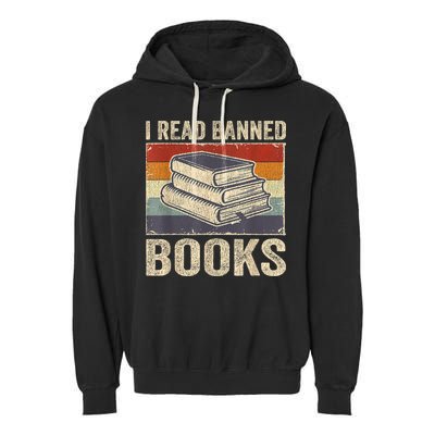 I Read Banned Books Week Librarian Freedom Reader Nerd Garment-Dyed Fleece Hoodie