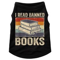 I Read Banned Books Week Librarian Freedom Reader Nerd Doggie Tank
