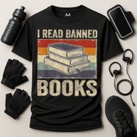 I Read Banned Books Week Librarian Freedom Reader Nerd Performance Shirt
