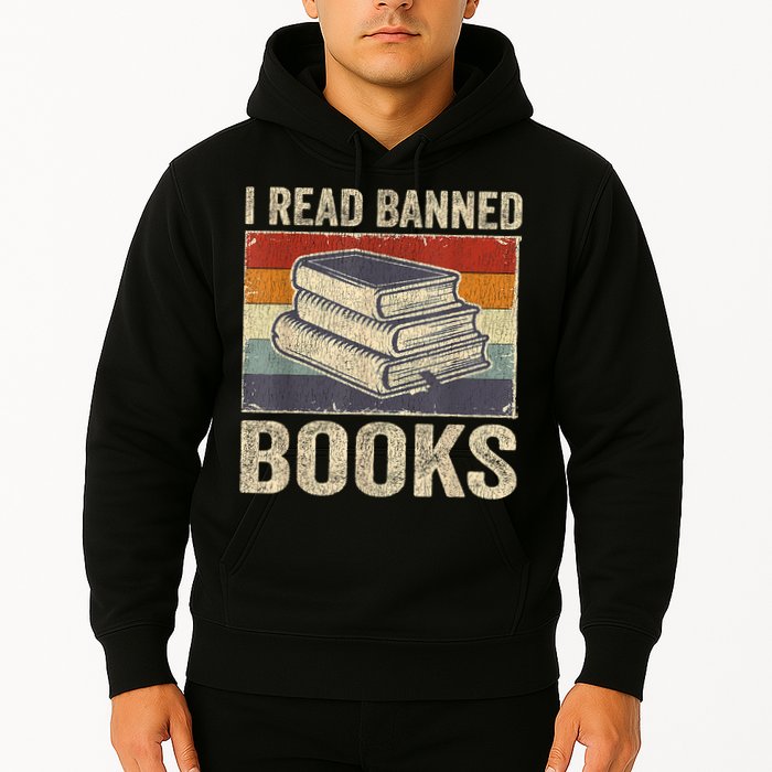 I Read Banned Books Week Librarian Freedom Reader Nerd Hoodie
