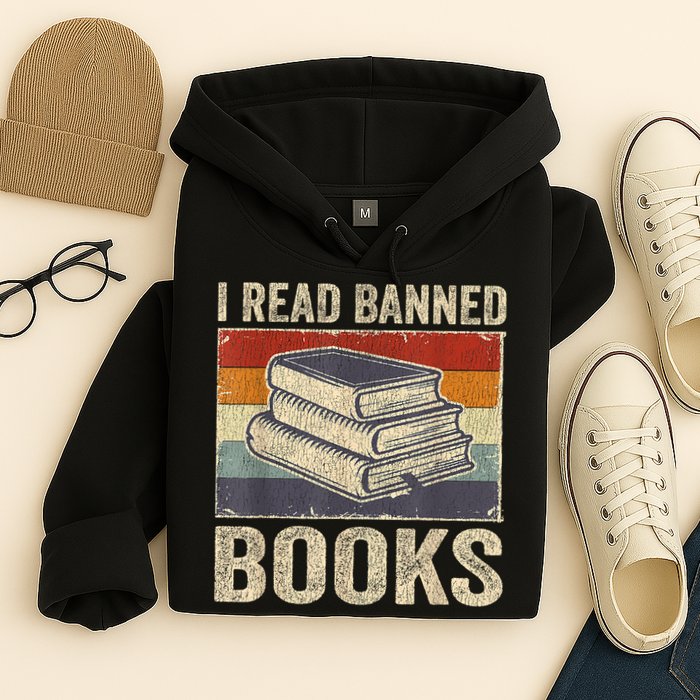 I Read Banned Books Week Librarian Freedom Reader Nerd Hoodie