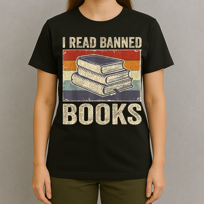 I Read Banned Books Week Librarian Freedom Reader Nerd T-Shirt