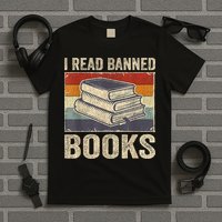 I Read Banned Books Week Librarian Freedom Reader Nerd T-Shirt