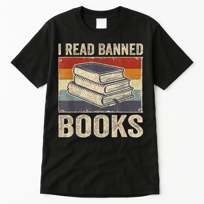 I Read Banned Books Week Librarian Freedom Reader Nerd Tall T-Shirt