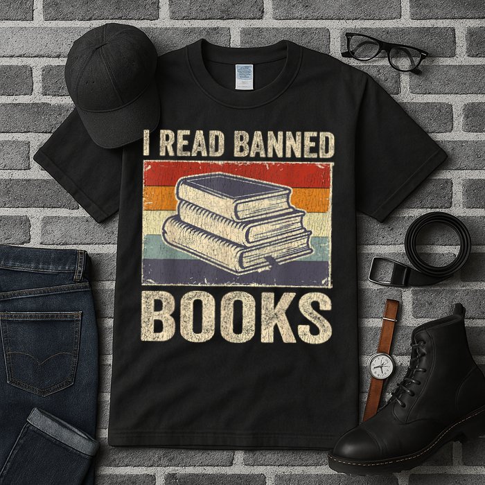 I Read Banned Books Week Librarian Freedom Reader Nerd Tall T-Shirt