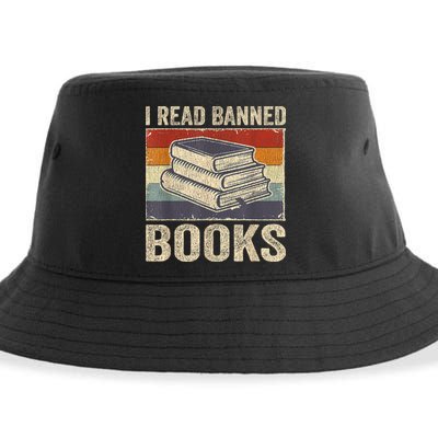 I Read Banned Books Week Librarian Freedom Reader Nerd Sustainable Bucket Hat