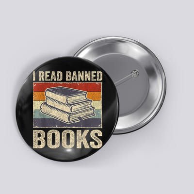 I Read Banned Books Week Librarian Freedom Reader Nerd Button