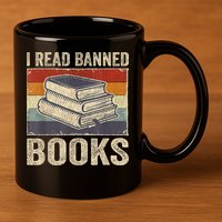 I Read Banned Books Week Librarian Freedom Reader Nerd 11oz C Handle Ceramic Mug