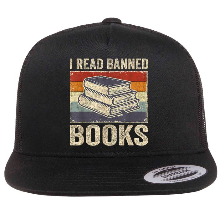 I Read Banned Books Week Librarian Freedom Reader Nerd Flatbill Hat