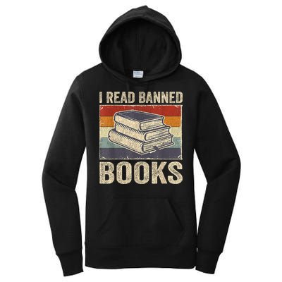 I Read Banned Books Week Librarian Freedom Reader Nerd Women's Pullover Hoodie