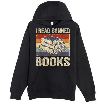 I Read Banned Books Week Librarian Freedom Reader Nerd Premium Pullover Hoodie