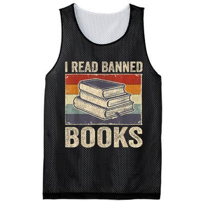 I Read Banned Books Week Librarian Freedom Reader Nerd Mesh Reversible Basketball Jersey Tank