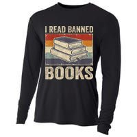 I Read Banned Books Week Librarian Freedom Reader Nerd Cooling Performance Long Sleeve Crew