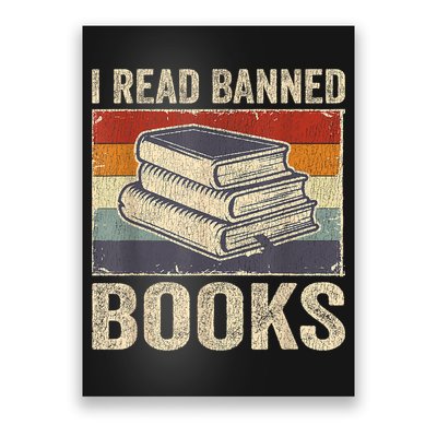 I Read Banned Books Week Librarian Freedom Reader Nerd Poster