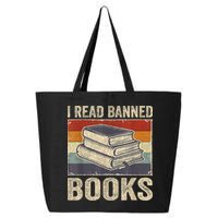 I Read Banned Books Week Librarian Freedom Reader Nerd 25L Jumbo Tote