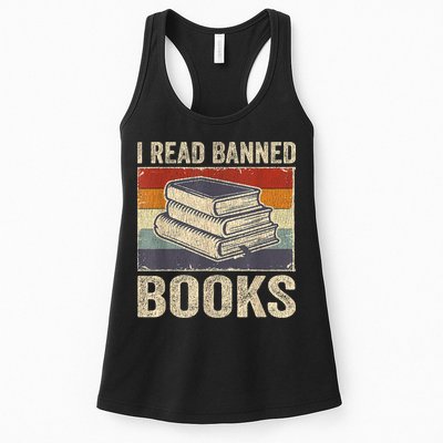 I Read Banned Books Week Librarian Freedom Reader Nerd Womens Tank Top