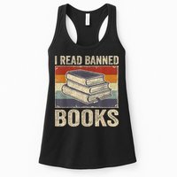 I Read Banned Books Week Librarian Freedom Reader Nerd Womens Tank Top